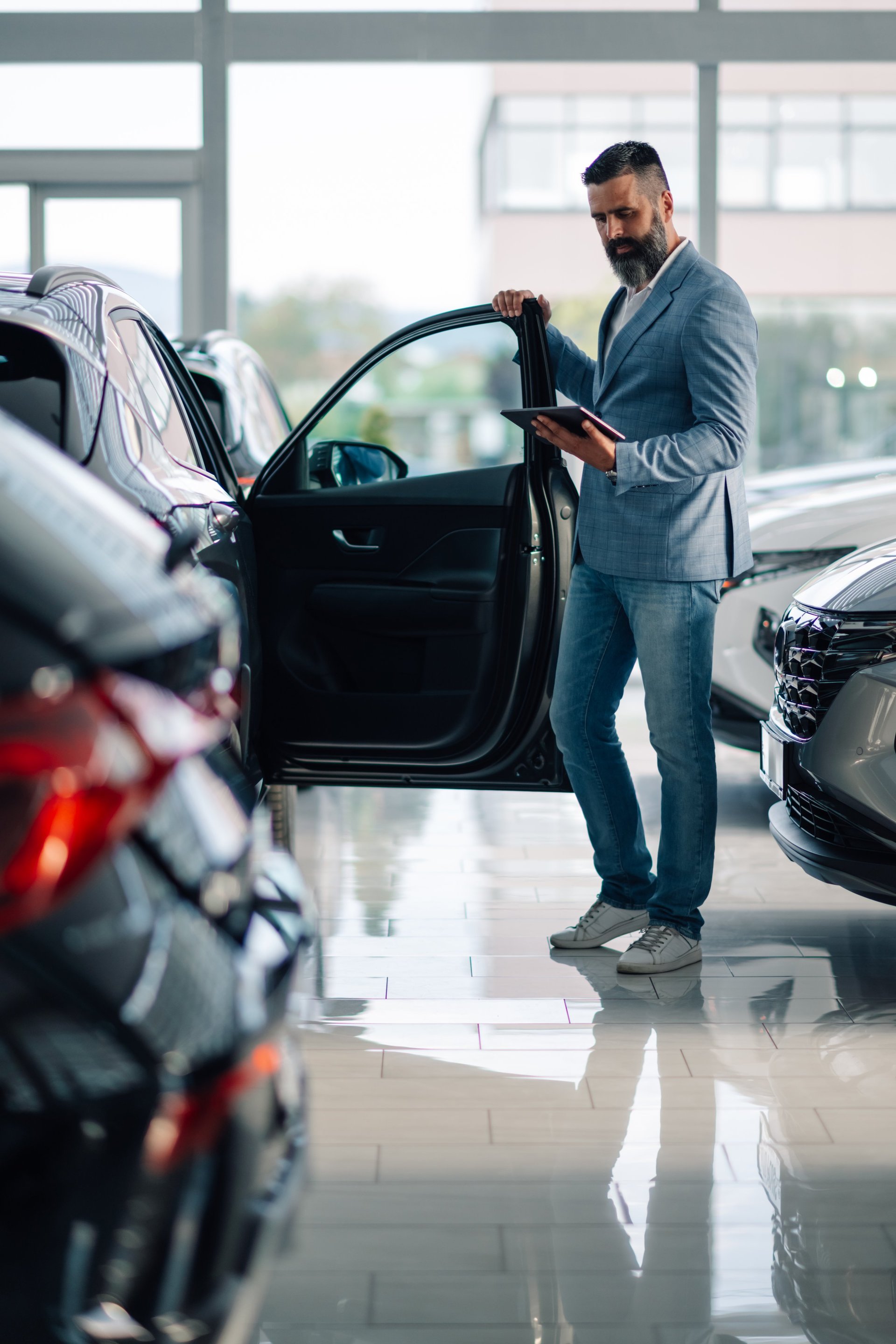 Nissan dealership showroom
